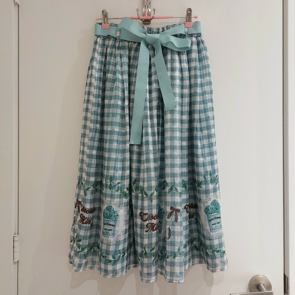 Axes Femme Chocolate Mint Print Skirt